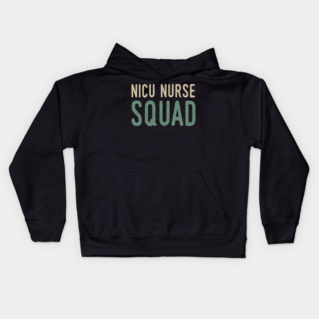 Nicu Nurse Squad Kids Hoodie by Tesszero